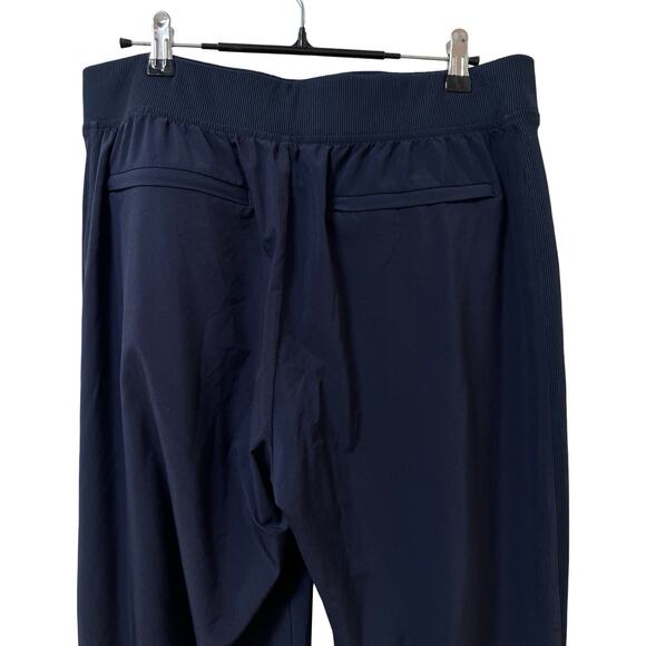 Athleta Womens Brooklyn Ankle Pants Size 12 Navy Pockets Gym Athleisure - Picture 4 of 8